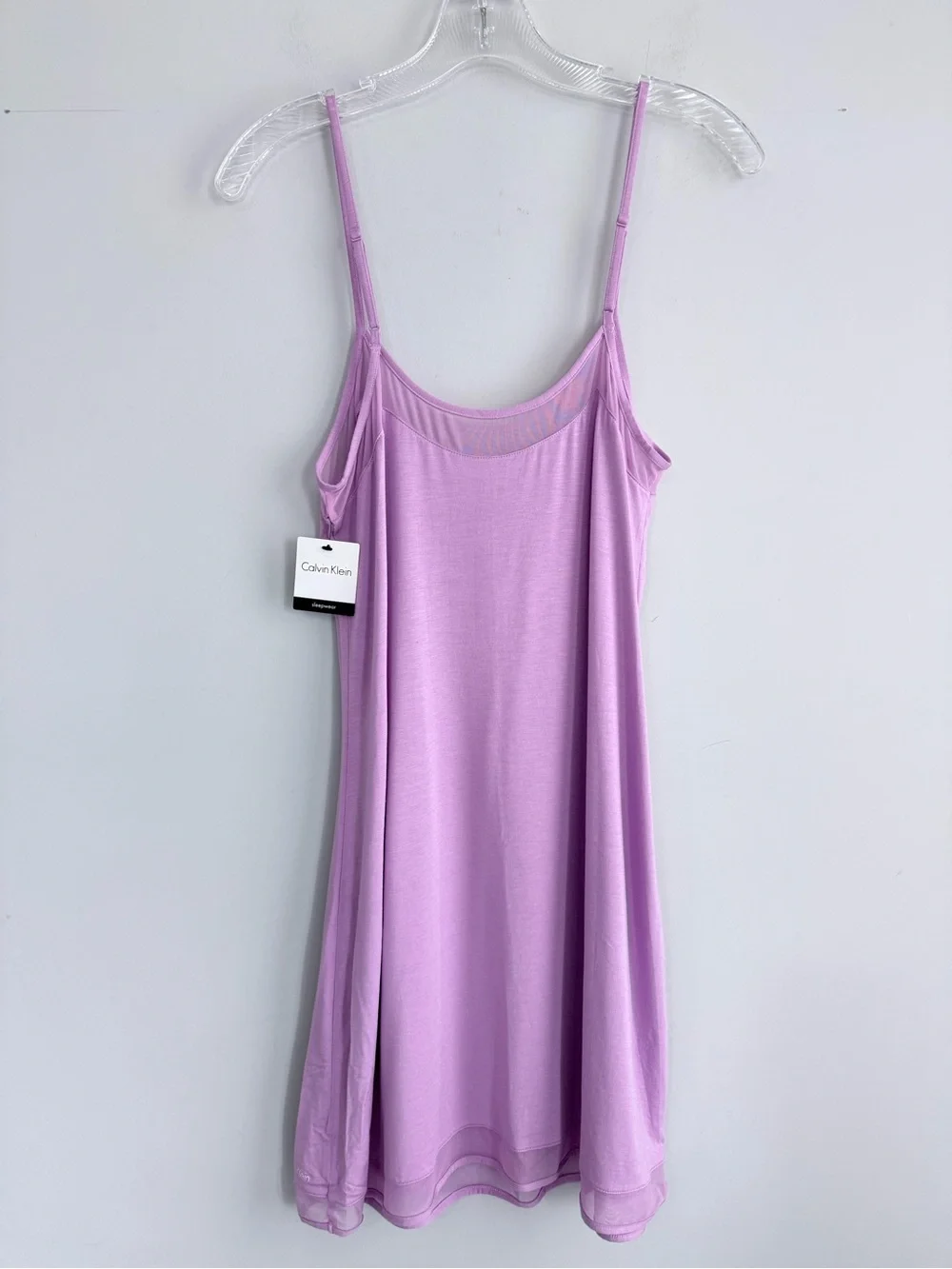 Calvin Klein Invisibles Mesh Chemise Nightgown Lilac Purple Dusk Sleepwear M NWT - Picture 10 of 15